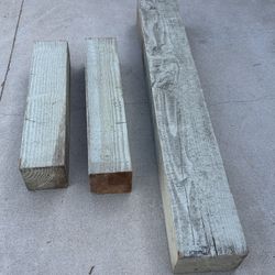 Lot of 3 Wood/Lumber Pieces (2-6x6, & 6x8) 24”/26” & 49” - $45 for All