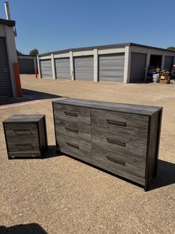 Gray Dresser + Nightstand - $150 With Delivery!