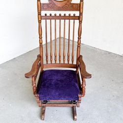Victorian Era Antique Glider Rocking Chair