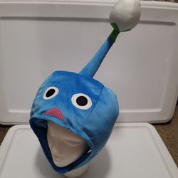 Official Nintendo Blue Pikmin Plush Hat Costume 2025 Beanie