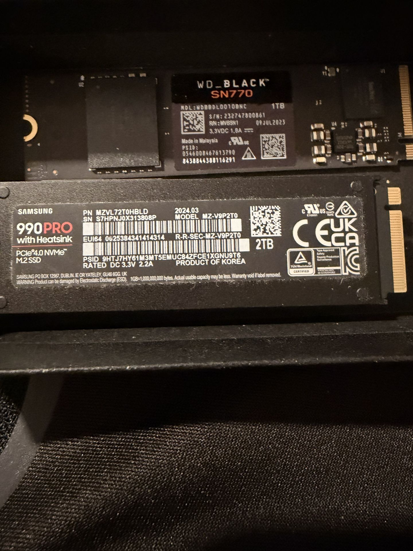 2 TB AND 1TB M.2 SSD