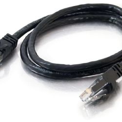Heavy-Duty CAT6 Ethernet Cable | Black, 3FT | UTP, 10GBPS | 100% Pure Copper Conductors | High Performance & Stable Bandwidth