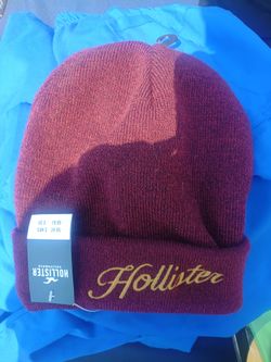 Maroon Hollister beanie