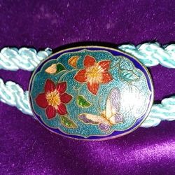 Cloisonne Glossy Buckle Rope Belt