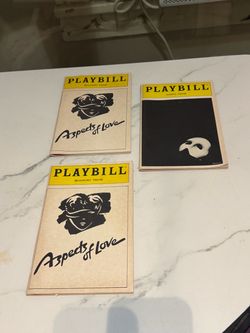 3 PLAYBILLS