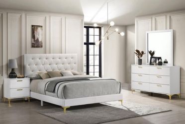 Kendall 4-piece Eastern King Bedroom Set White