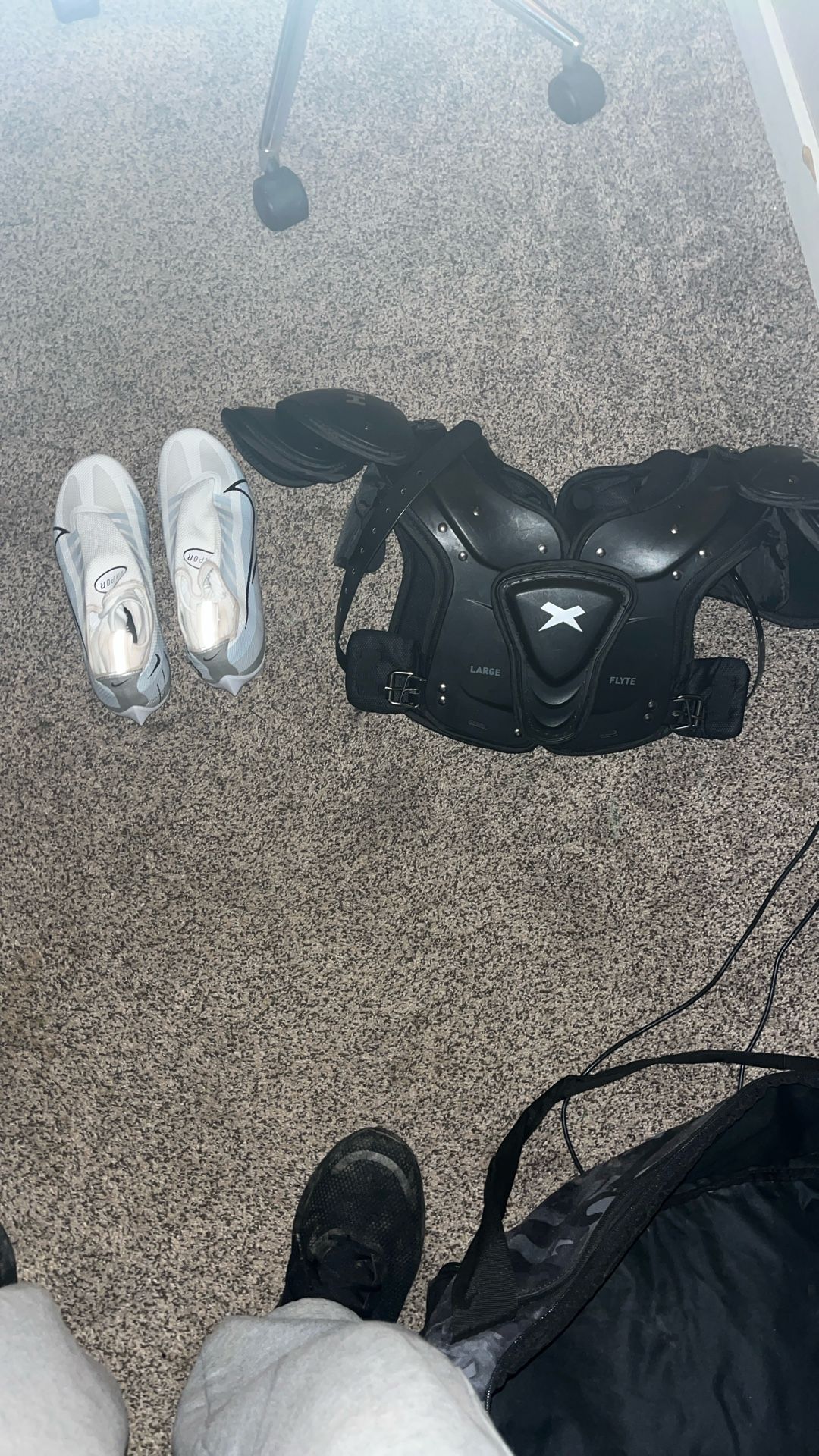 Football Pads And Cleats