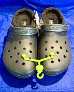 Size 11-12 Crocs Classic Lined Clogs with Tags