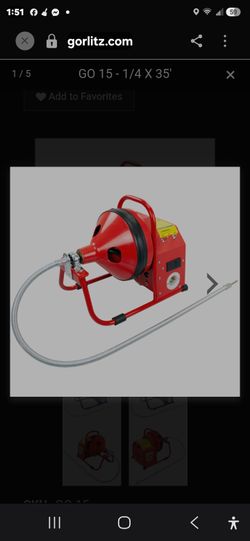 Gorlitz GO 15 Electric Drain Cleaning Machine