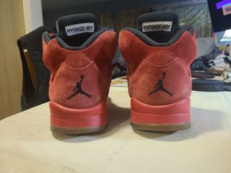 Red Suede Jordan's