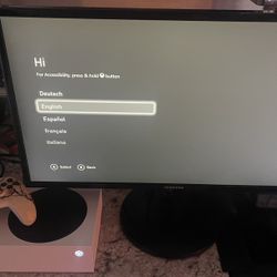 Xbox Series S 512gb With Controller And Monitor 