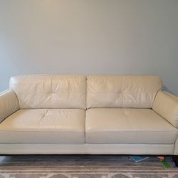 White Leather Couch