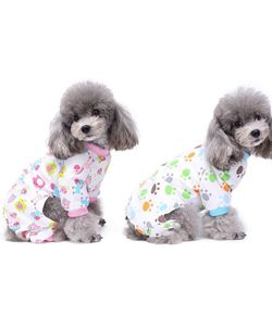 2-Pack Dog Clothes Dogs Cats Onesie Soft Dog Pajamas Size L