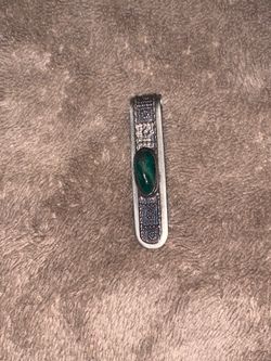 Sterling silver and green eliat