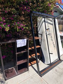 FREE - Full Mattress, Bed Frame & 2 Shelves
