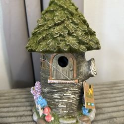 Solar Moss Garden Stone Statue Decor NEW 