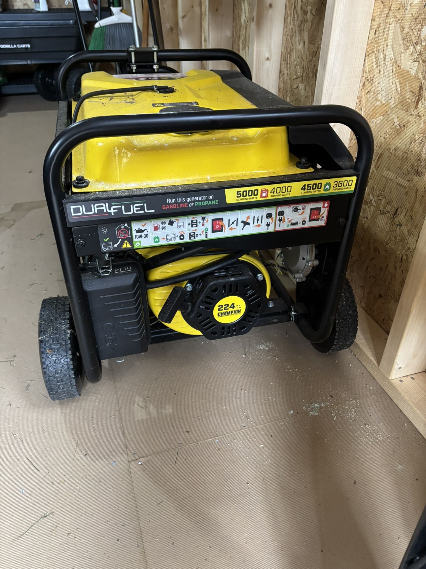 Champion Dual Fuel generator 