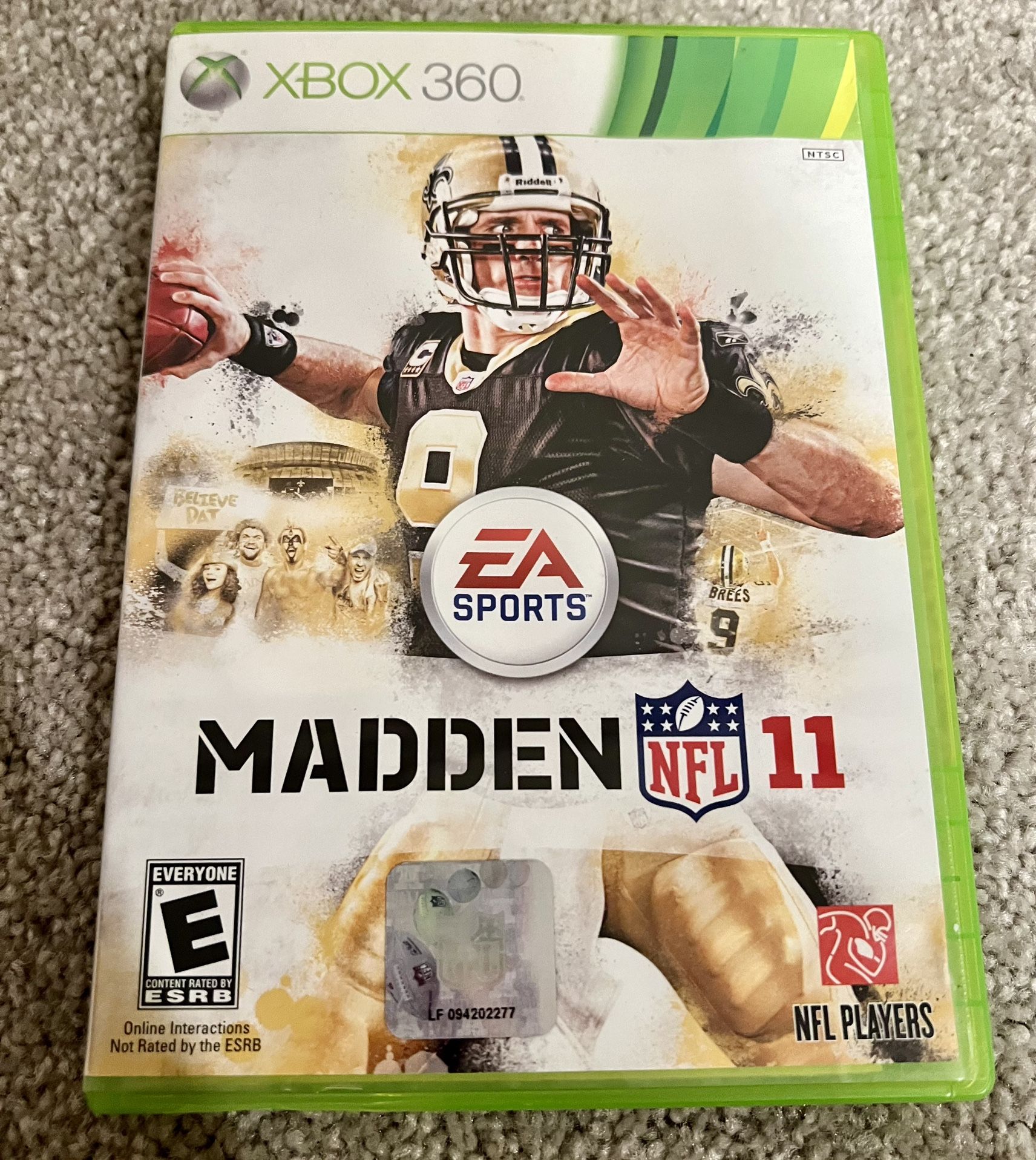 Madden NFL 11  - Microsoft Xbox 360– 2010.  Used Game 