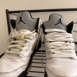 jordan 5 white/black