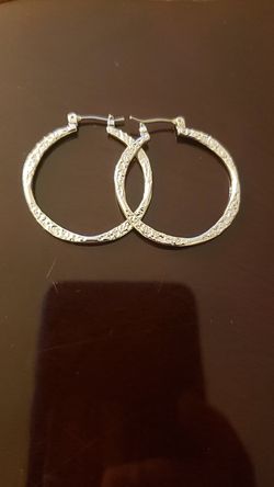 EARRINGS SILVER PLATED $2