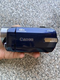 Canon FS100 48x ozon camcorder navy blue