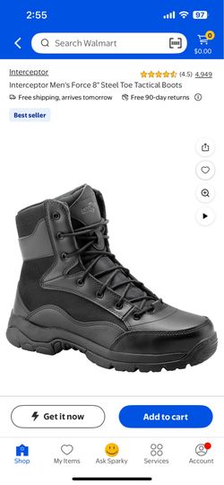 Steel toe boots