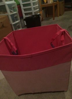 Pink Nylon Mobile Bin