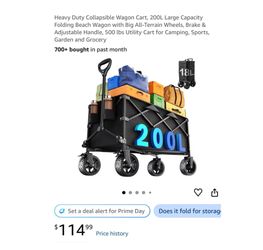 Brand new Heavy Duty Collapsible Wagon Cart