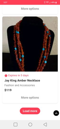  Jay King Turquoise amber and silver necklace