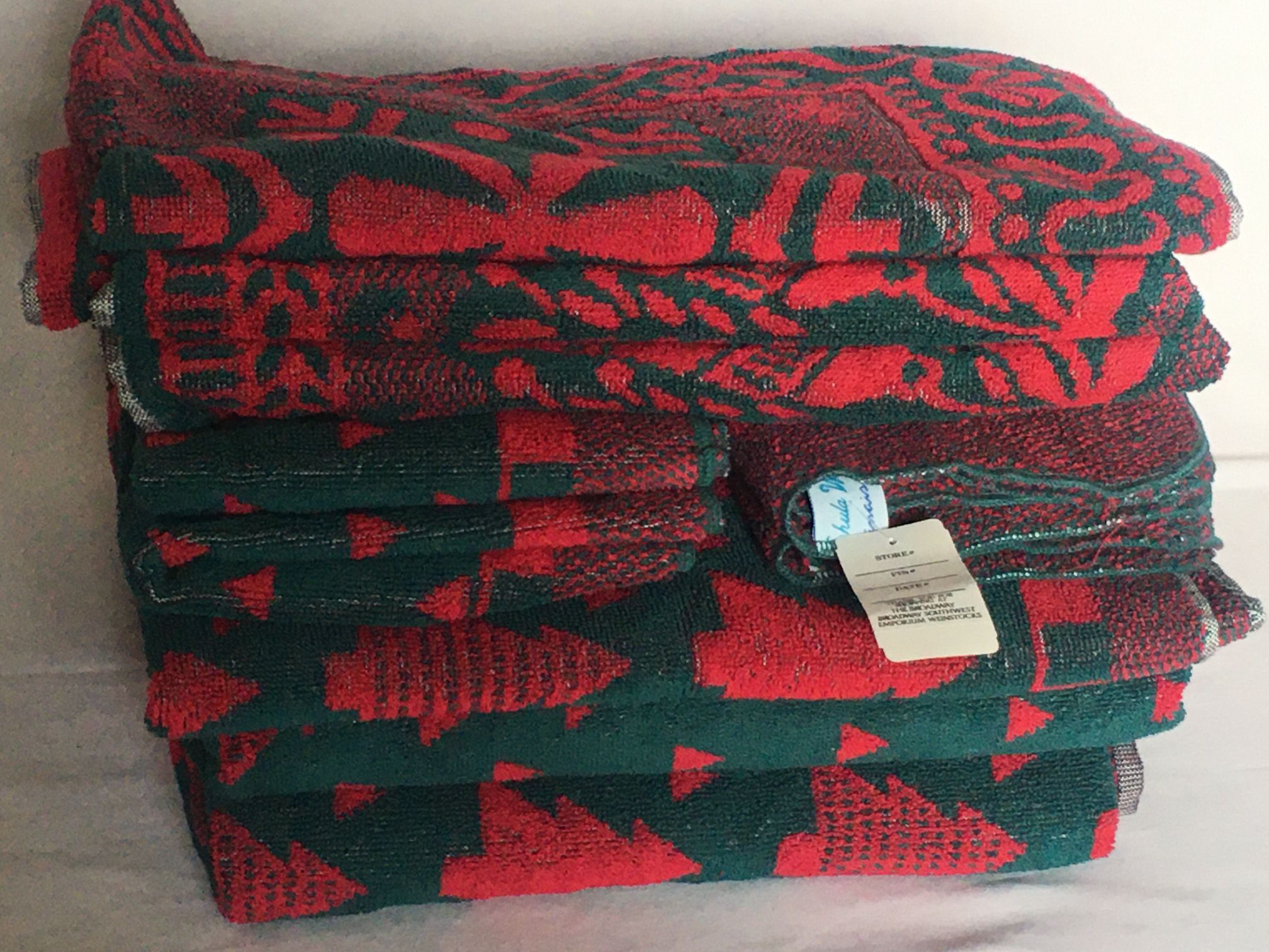 Lot 10 New EXTREMELY RARE Vintage CHRISTMAS TOWEL  - Made in Israel - 100% Cotton ‼️ Price Is FIRM ‼️