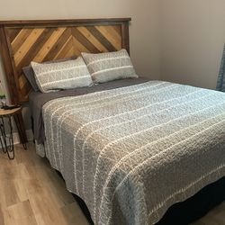 Queen Bed Setup 