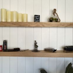 White Oak Floating Shelves, Soccer Fundraise $80.00 Ea.