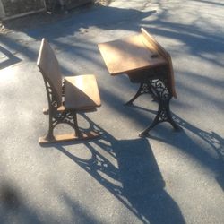 Vintage School Desk