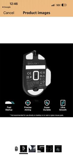 Basilisk gaming mouse