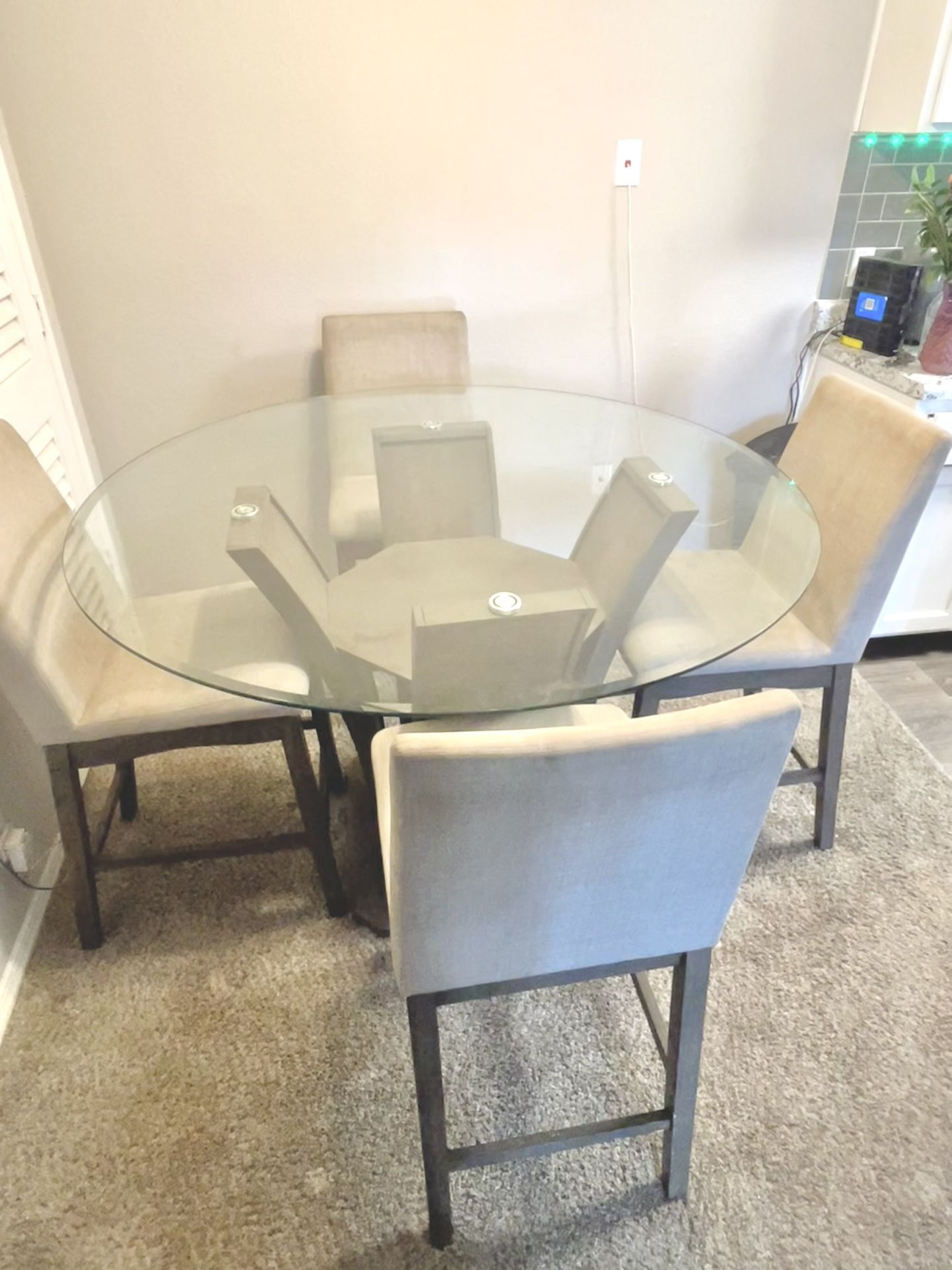 Glass Top Dining Room Table