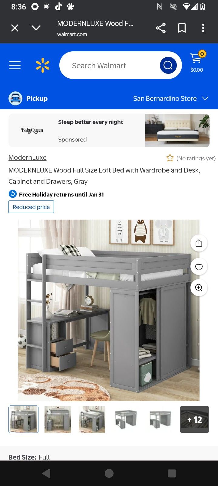 Loft Bed With Desk And Dresser