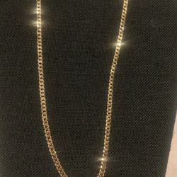 Gold Plated 925 Sterling Silver Curb 4.7mm Chain 22in. Long