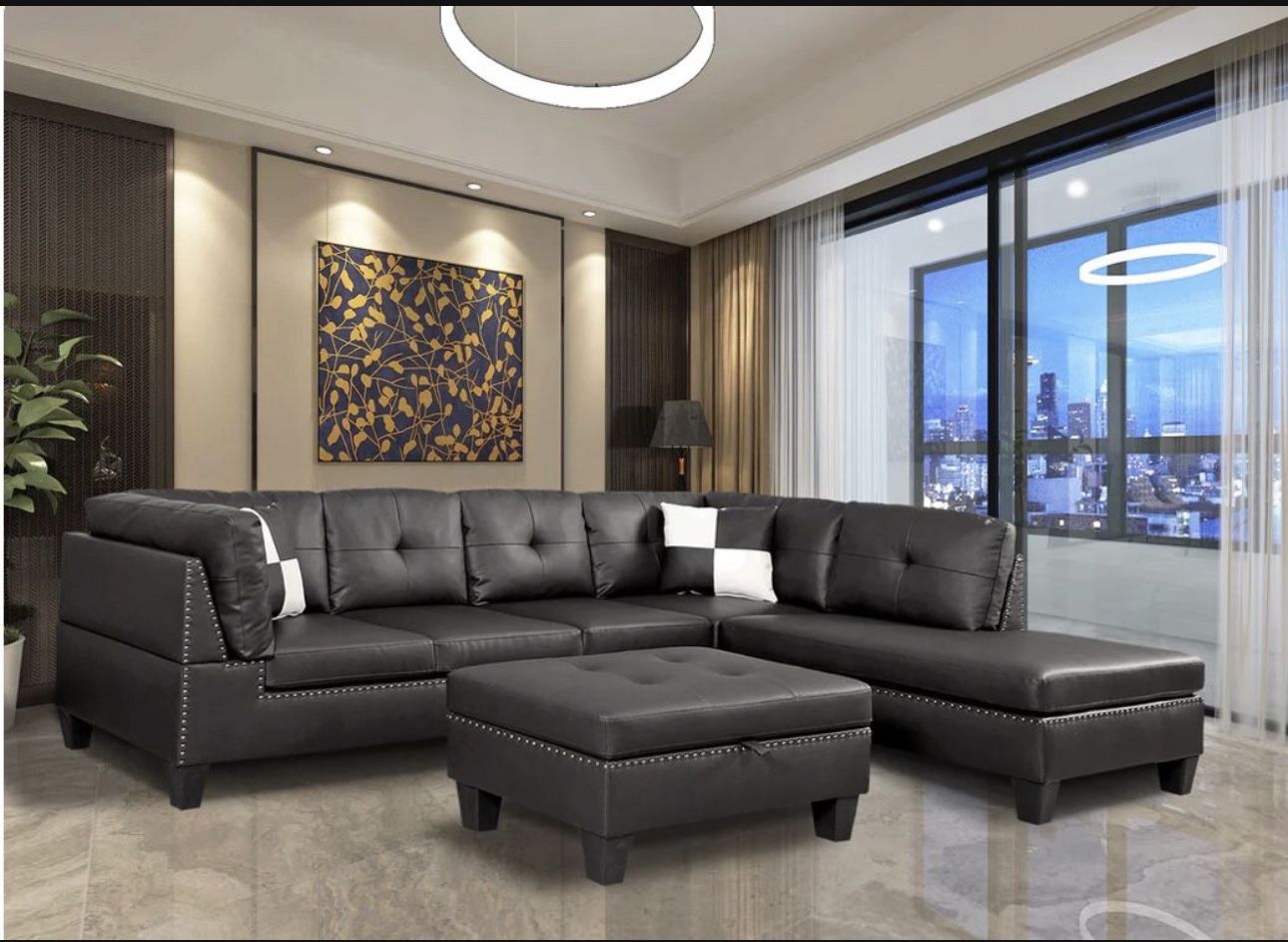 New Sectional And Ottoman