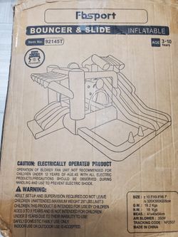Fbsport Inflatable Bouncer and Slide