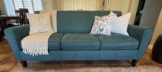 Chair, ottoman and sofa