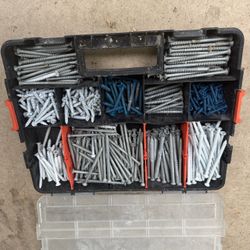 Assorted Tapcon Screws Organizer Case