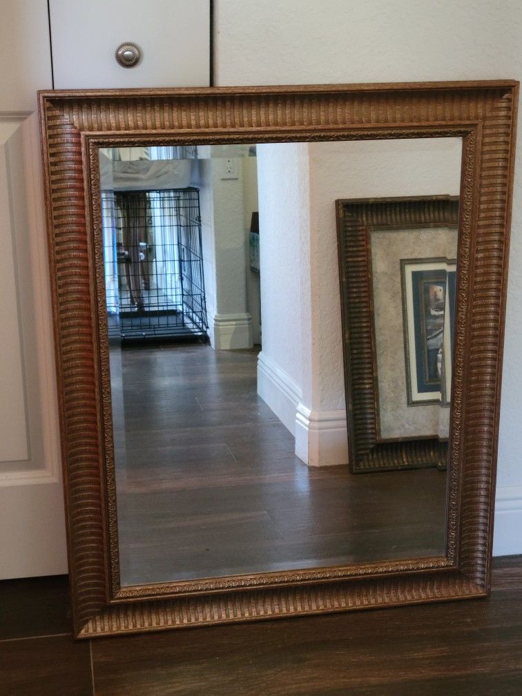 Antique Gold Frame Mirror