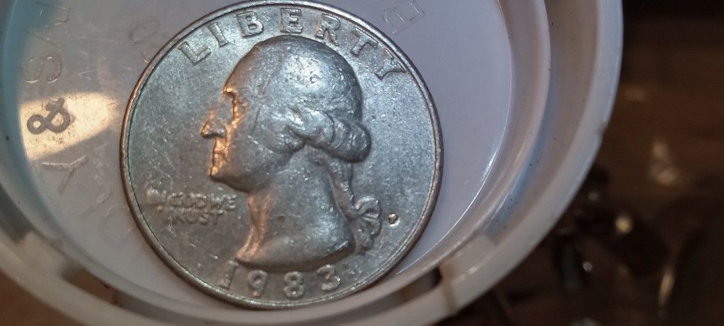 1983 P Quarter, RPM Filled P, Doubling On IN GOD WE TRUST