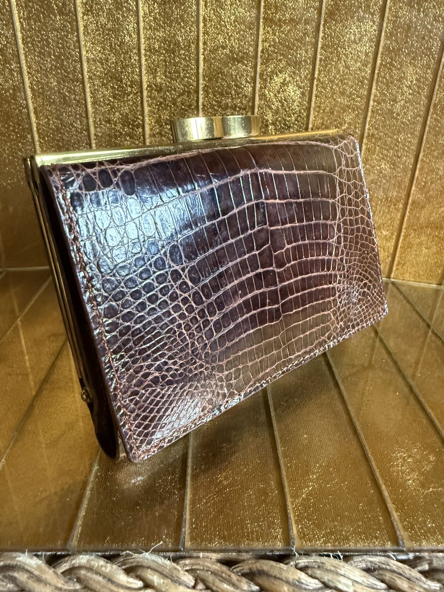 VTG Crocodile Belly Wallet, Singapore