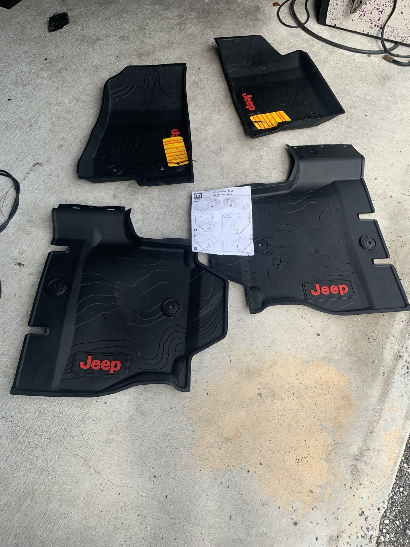 New Jeep Wrangler Floor Mats