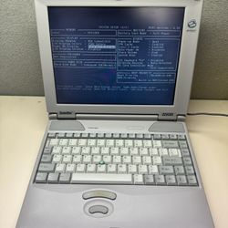 Toshiba 225CDS Vintage Retro Laptop - WORKING W/Power Cord