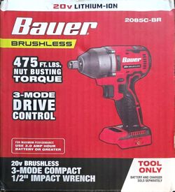 Bauer  Brushless 1/2 inch Impact wrench w/ Battery/Charger