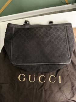 Gucci Women's GG Denim Abbey Pocket Tote