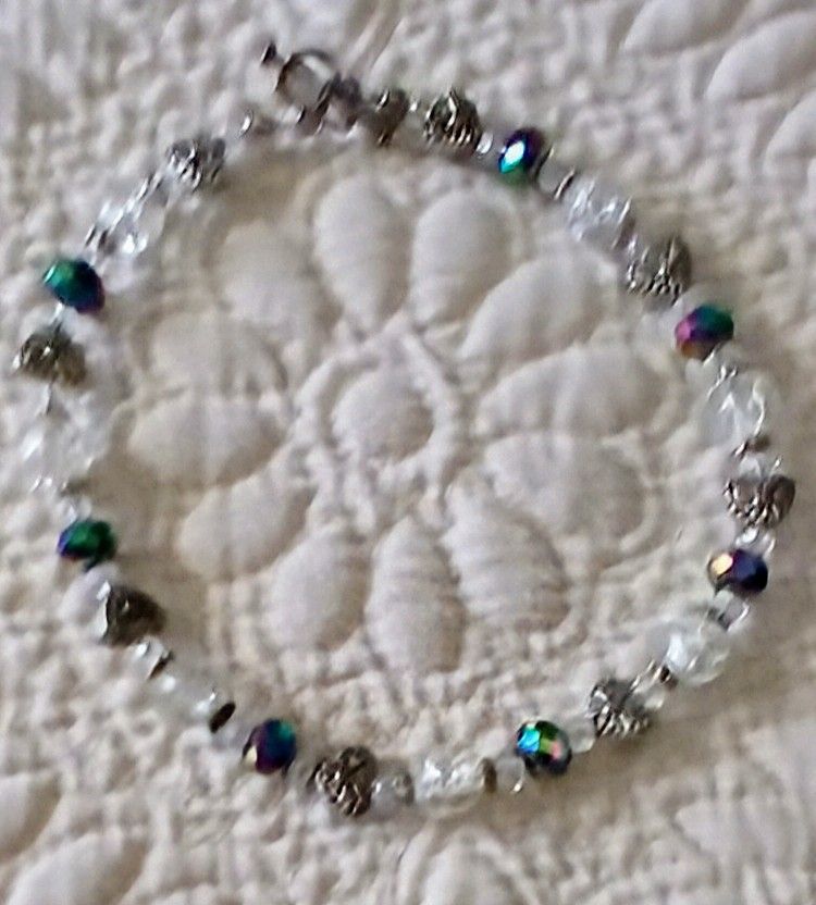 New Handcrafted Glass Bead Bracelets