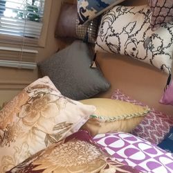 New Assortment Of Indoor Pillows High Quality 7/20 Dollar's Each High Grade Material 